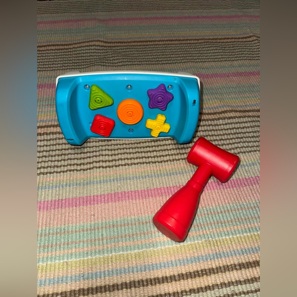 VTech Pop-a-Balls Push & Pop Bulldozer toy & Fisher-Price Tap & Turn Bench - Picture 5 of 5